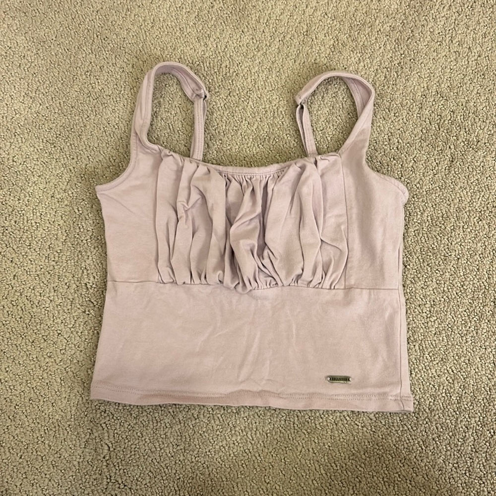 hollister women’s must have purple tank
